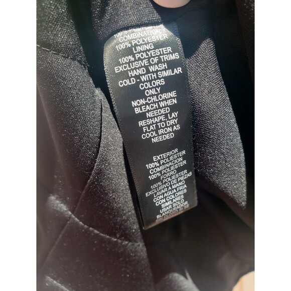 Jessica Howard Dress Women 6 Black Nude Lace Floral Cord Ruffle Sheath Formal - Picture 8 of 14